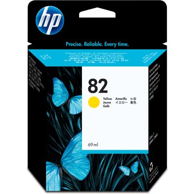 HP 82 (C4913A) Inktcartridge Geel