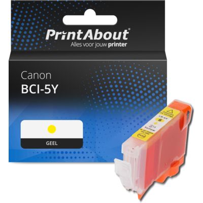 Huismerk Canon BCI-5Y Inktcartridge Geel