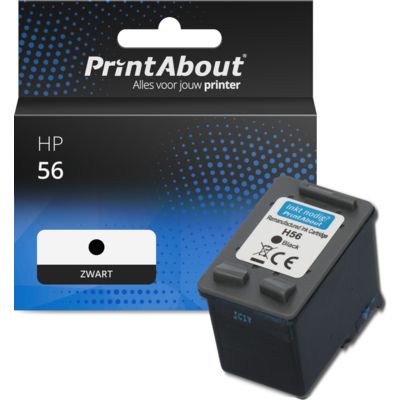 Huismerk HP 56 (C6656AE) Inktcartridge Zwart