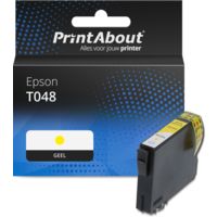 Huismerk Epson T0484 (C13T048440) Inktcartridge Geel