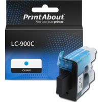 PrintAbout Huismerk vervangt Brother LC-900C Inktcartridge Cyaan