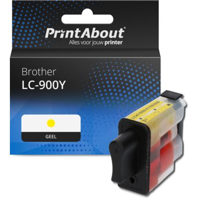 Huismerk Brother LC-900Y Inktcartridge Geel