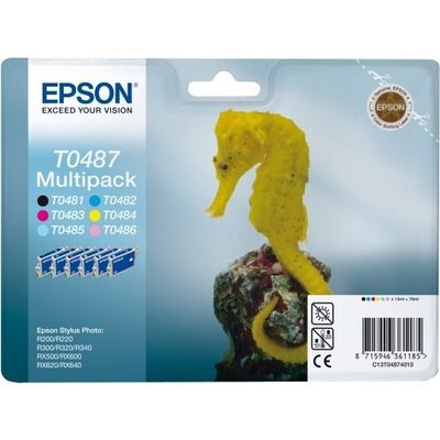 Epson T048 (C13T04874010BA) Inktcartridge 6-kleuren Multipack