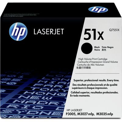HP 51X (Q7551X) Toner Zwart Hoge capaciteit