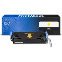 Huismerk HP 124A (Q6002A) Toner Geel