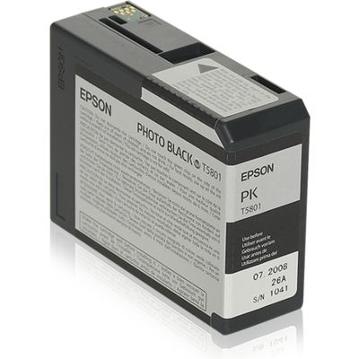 Epson T580 (C13T580100) Inktcartridge Foto-zwart