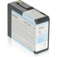 Epson T580 (C13T580500) Inktcartridge Licht-cyaan