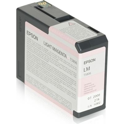 Epson T580 (C13T580600) Inktcartridge Licht-magenta