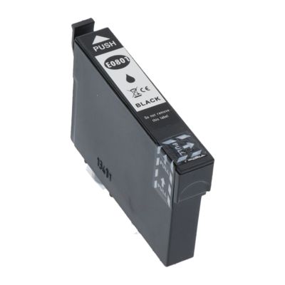 Huismerk Epson T0801 Inktcartridge Zwart