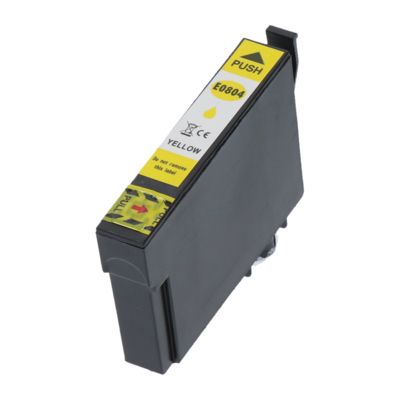Huismerk Epson T0804 Inktcartridge Geel