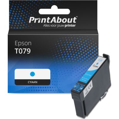 Huismerk Epson T079 (C13T07924010) Inktcartridge Cyaan