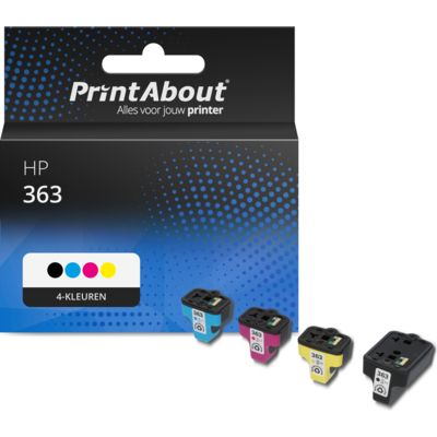 Huismerk HP 363 (C8721EE) Inktcartridge 4-kleuren Multipack
