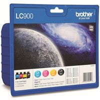 Brother LC-900VALBP Inktcartridge 4-kleuren Multipack