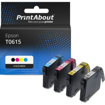Huismerk Epson T0615 Inktcartridge 4-kleuren Multipack