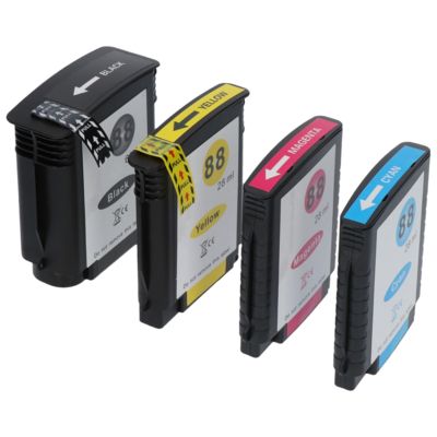 Huismerk HP 88XL (C9396AE) Inktcartridge 4-kleuren Multipack Hoge capaciteit