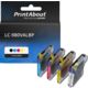 PrintAbout Huismerk vervangt Brother LC-980VALBP Inktcartridge 4-kleuren Multipack