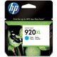 HP 920XL (CD972AE) Inktcartridge Cyaan Hoge capaciteit