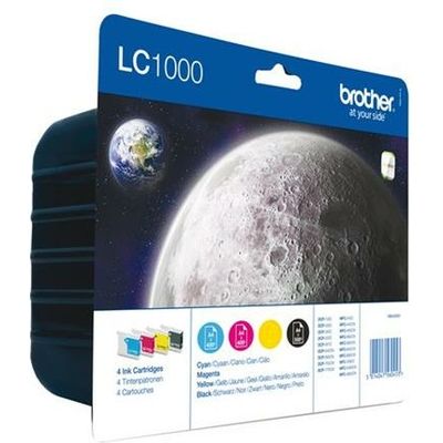 Brother LC-1000VALBP Inktcartridge 4-kleuren Multipack