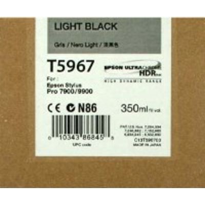 Epson T5967 (C13T596700) Inktcartridge Licht-zwart
