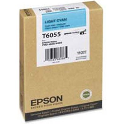 Epson T6055 (C13T605500) Inktcartridge Licht-cyaan
