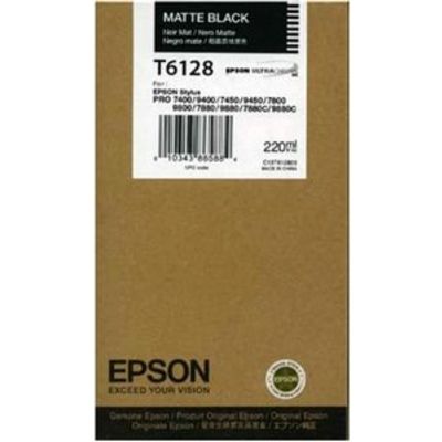 Epson T6128 (C13T612800) Inktcartridge Mat-zwart