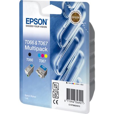 Epson T06624010 (T066 + T067) Inktcartridge Zwart + 3 kleuren Multipack