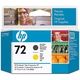 HP 72 (C9384A) Printkop Matzwart + geel