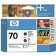 HP 70 (C9409A) Inktcartridge Zwart+rood