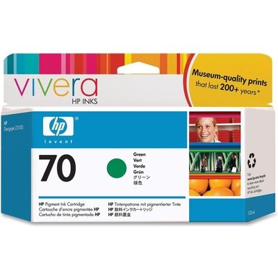 HP 70 (C9457A) Inktcartridge Groen