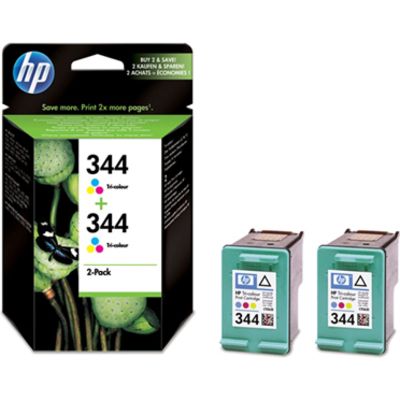 HP 344 (C9505EE) Inktcartridge 2x 3-kleuren - Multipack