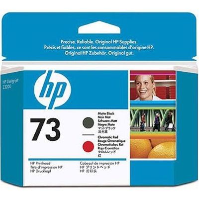 HP 73 (CD949A) Inktcartridge Matzwart + rood