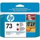 HP 73 (CD949A) Inktcartridge Matzwart + rood