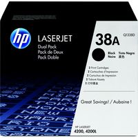 HP 38A (Q1338D) Toner 2x Zwart - Multipack