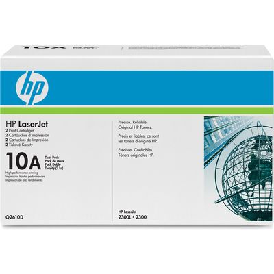 HP Q2610D Toner 2x Zwart - Multipack
