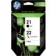 HP 21+22 (SD367AE) Inktcartridge Zwart + 3 kleuren Multipack