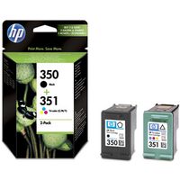 HP 350+351 (SD412EE) Inktcartridge Zwart + 3 kleuren Multipack