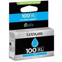 Lexmark 100XL (14N1069E) Inktcartridge Cyaan Hoge capaciteit