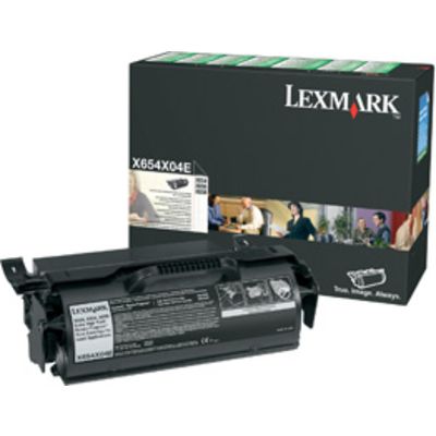Lexmark X654X04E Toner Zwart Extra hoge capaciteit