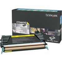 Lexmark C734A1YG Toner Geel