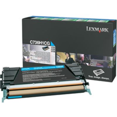 Lexmark C736H1CG Toner Cyaan Hoge capaciteit