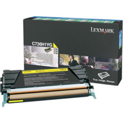 Lexmark C736H1YG Toner Geel Hoge capaciteit
