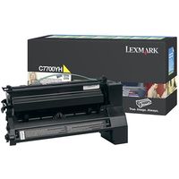 Lexmark C7700YH Toner Geel Hoge capaciteit