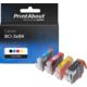Huismerk Canon BCI-3eBK Inktcartridge 4-kleuren Multipack