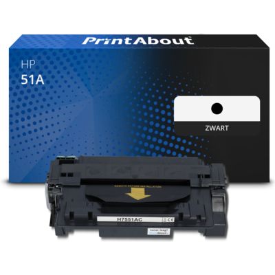 Huismerk HP 51A (Q7551A) Toner Zwart