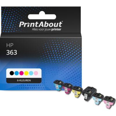 Huismerk HP 363 (C8721EE) Inktcartridge 6-kleuren Multipack