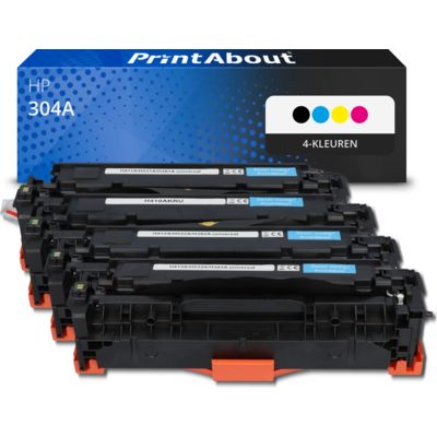 Huismerk HP 304A (CC530A) Toner 4-kleuren Multipack