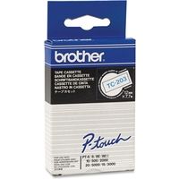 Brother TC-203 Tape Blauw op wit (12 mm)