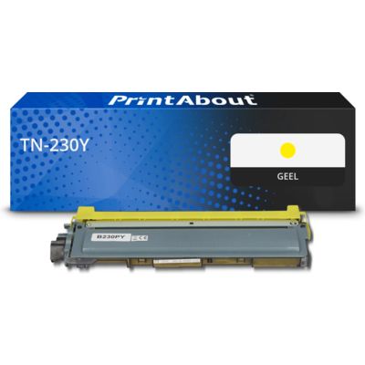 PrintAbout Huismerk vervangt Brother TN-230Y Toner Geel