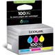 Lexmark 14N0850 (100XL) Inktcartridge 3-kleuren Multipack Hoge capaciteit