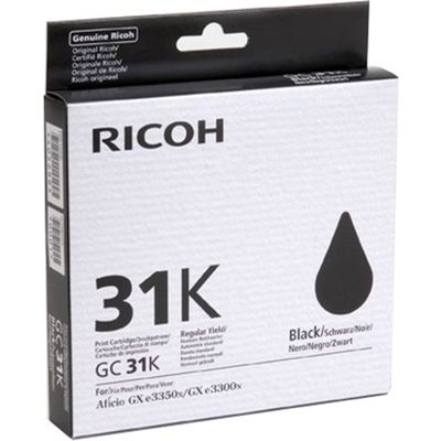 Ricoh GC-31K (405688) Inktcartridge Zwart